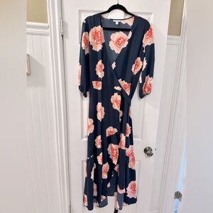 Bar III wrap dress with tie waist